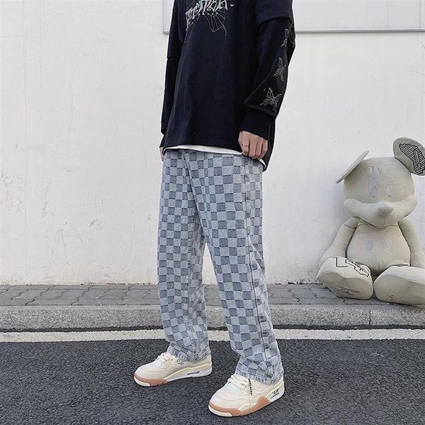 men's jeans young men students summer denim jacquard plaid print handsome loose casual straight pants289j, Blue
men's jeans young men students summer denim jacquard plaid print handsome loose casual straight pants289j, Blue