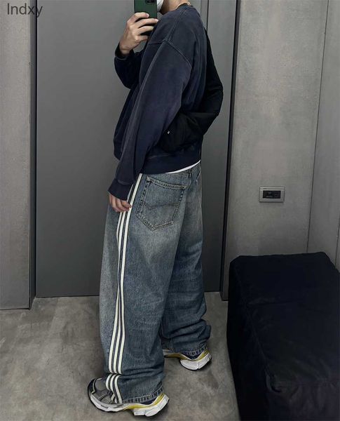 washed jeans for men blue pants washed straight denim jeans loose fit striped baggy wide leg flared jeans men streetwear
washed jeans for men blue pants washed straight denim jeans loose fit striped baggy wide leg flared jeans men streetwear