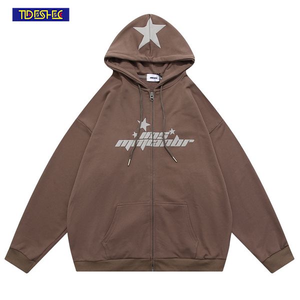 men's hoodies sweatshirts men autumn harajuku fashion loose streetwear y2k vintage star letter print zipper hooded coats hip hop hoodie, Black
men's hoodies sweatshirts men autumn harajuku fashion loose streetwear y2k vintage star letter print zipper hooded coats hip hop hoodie, Black