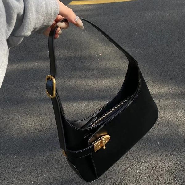 evening bags women's fashion handbags retro solid color pu leather shoulder underarm bag casual women hobos 230810
evening bags women's fashion handbags retro solid color pu leather shoulder underarm bag casual women hobos 230810
