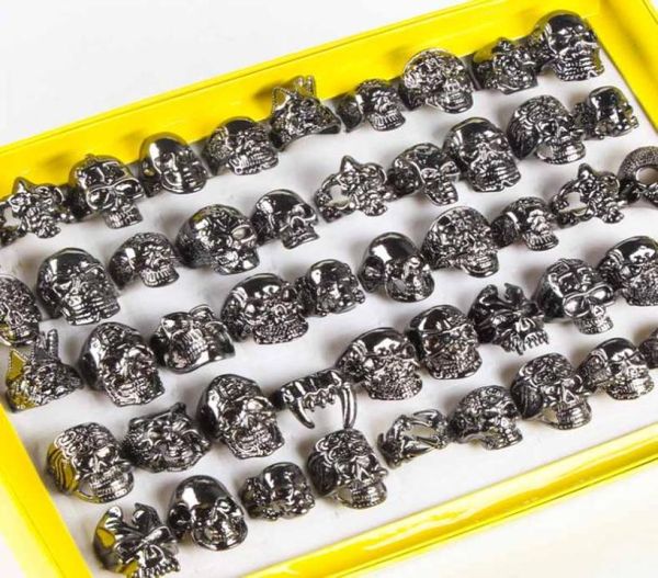 rings skull 50pcs gothic punk biker whole lots skull mixed style bikers men039s retro gothic vintage tibetan gold plated bo4903154, Silver
rings skull 50pcs gothic punk biker whole lots skull mixed style bikers men039s retro gothic vintage tibetan gold plated bo4903154, Silver