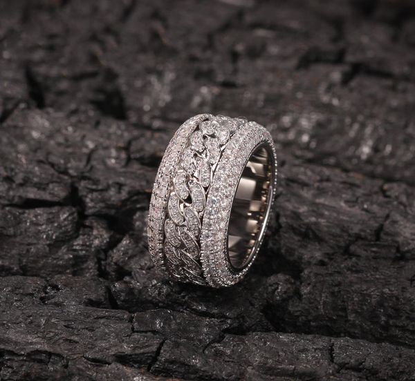 stones hip hop bling iced out cubic zirconia cz ring for men women spinner cuban chain round rings party jewelry3251419, Silver
stones hip hop bling iced out cubic zirconia cz ring for men women spinner cuban chain round rings party jewelry3251419, Silver