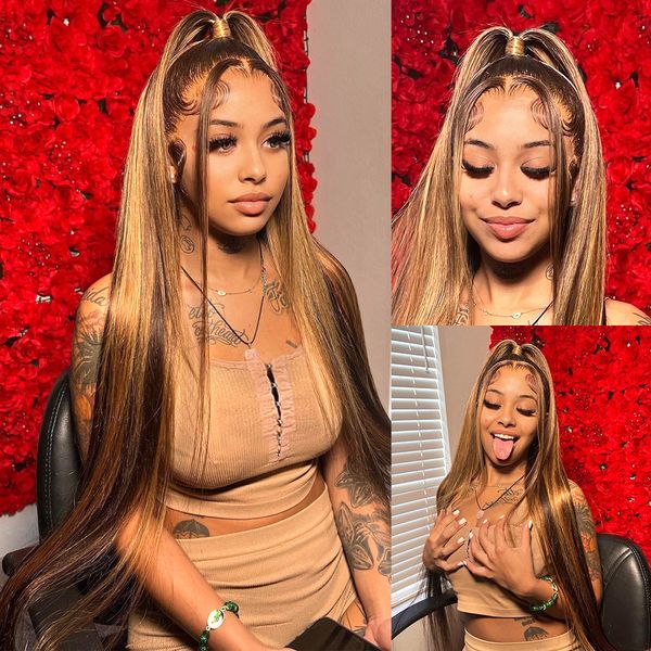 34inch bone straight highlight lace front human hair 4/27 ombre 13x4 lace frontal wigs 13x6 honey blonde colored wigs for women, Black
34inch bone straight highlight lace front human hair 4/27 ombre 13x4 lace frontal wigs 13x6 honey blonde colored wigs for women, Black