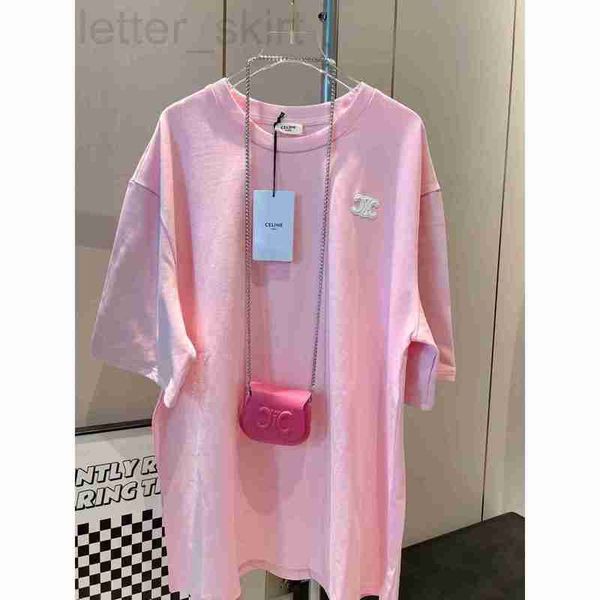 women's t-shirt designer ce23 spring/summer new sweet fresh candy triumph leather label contrast loose casual versatile 5an3, White
women's t-shirt designer ce23 spring/summer new sweet fresh candy triumph leather label contrast loose casual versatile 5an3, White