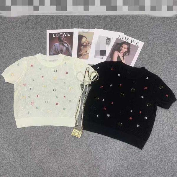 women's knits & tees designer 23 summer design colorful double embroidery heavy duty round neck knit fashion versatile slim casual simp, White
women's knits & tees designer 23 summer design colorful double embroidery heavy duty round neck knit fashion versatile slim casual simp, White