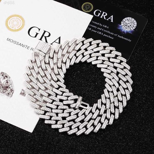 two rows 13 mm moissanite diamond hip hop jewelry necklaces for man 925 sterling silver cuban link chain
two rows 13 mm moissanite diamond hip hop jewelry necklaces for man 925 sterling silver cuban link chain