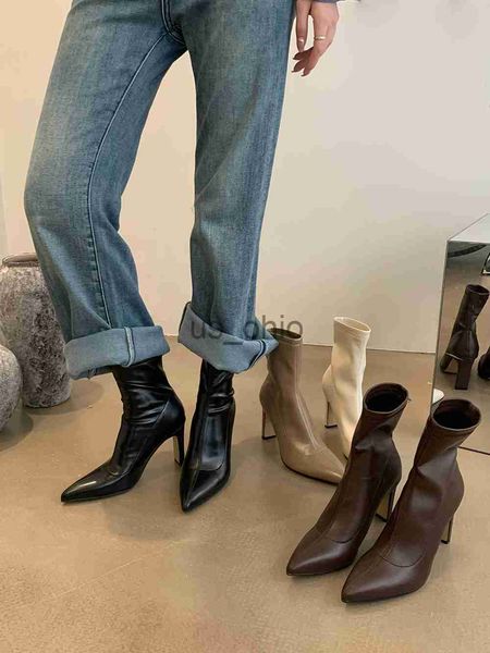 boots pointed toe women sock boots 2023 new arrivals fashion stretch shoes thick high heels black brown khaki beige winter botas 3539 j23081
boots pointed toe women sock boots 2023 new arrivals fashion stretch shoes thick high heels black brown khaki beige winter botas 3539 j23081