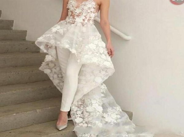 designed floral appliques wedding dresses 2019 sweetheart neck women pants suit beach bridal gowns sweep train with flowers formal9671667, White
designed floral appliques wedding dresses 2019 sweetheart neck women pants suit beach bridal gowns sweep train with flowers formal9671667, White