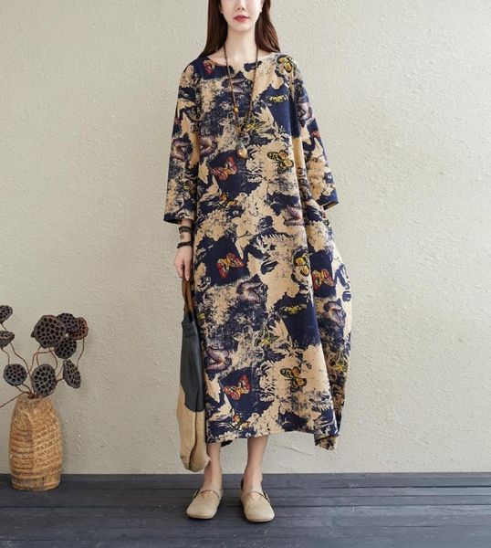 spring summer vintage printed dresses women cotton linen loose oneck collar calflength chinese style clothes casual8935016, Black;gray
spring summer vintage printed dresses women cotton linen loose oneck collar calflength chinese style clothes casual8935016, Black;gray