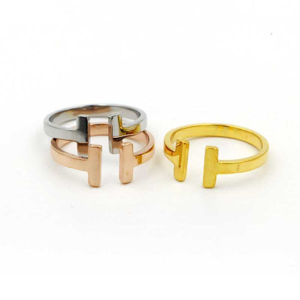 arrive 316l stainless steel fashion double t ring jewelry for woman man lover rings 18k gold-color rose bijoux no have any, Silver
arrive 316l stainless steel fashion double t ring jewelry for woman man lover rings 18k gold-color rose bijoux no have any, Silver