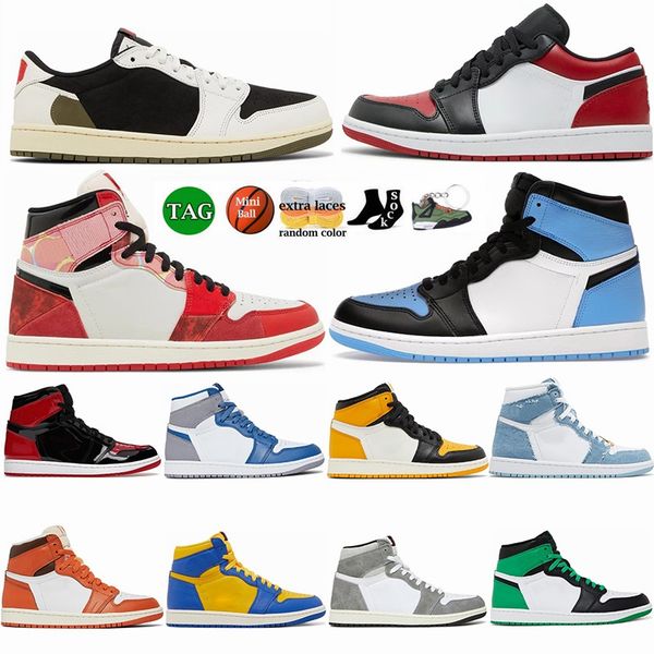 1 high og unc toe basketball shoes jumpman 1s low black toe lucky green washed chicago lost and found mens deisgner sneakers womens trainers
1 high og unc toe basketball shoes jumpman 1s low black toe lucky green washed chicago lost and found mens deisgner sneakers womens trainers