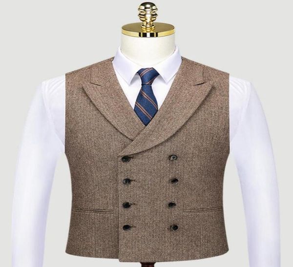 double breasted groom vests wedding brown wool herringbone tweed groomsmen vests men039s suit party prom farm country waistcoat6309463, Black
double breasted groom vests wedding brown wool herringbone tweed groomsmen vests men039s suit party prom farm country waistcoat6309463, Black