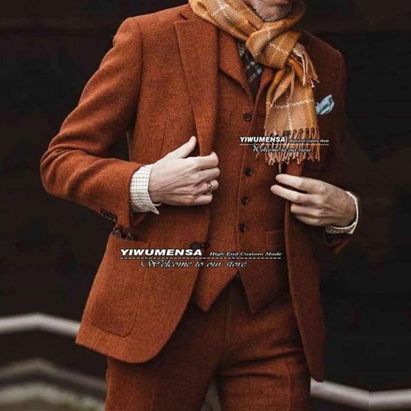 men's suits & blazers winter vintage men brown wool blend tweed notch lapel tailored blazer vest pants slim fit trajes de hom2564, White;black
men's suits & blazers winter vintage men brown wool blend tweed notch lapel tailored blazer vest pants slim fit trajes de hom2564, White;black