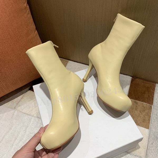 boot leather boots solid color stiletto calf square tight elastic back zipper design ankle booties office lady strange shoe 230810, Black
boot leather boots solid color stiletto calf square tight elastic back zipper design ankle booties office lady strange shoe 230810, Black