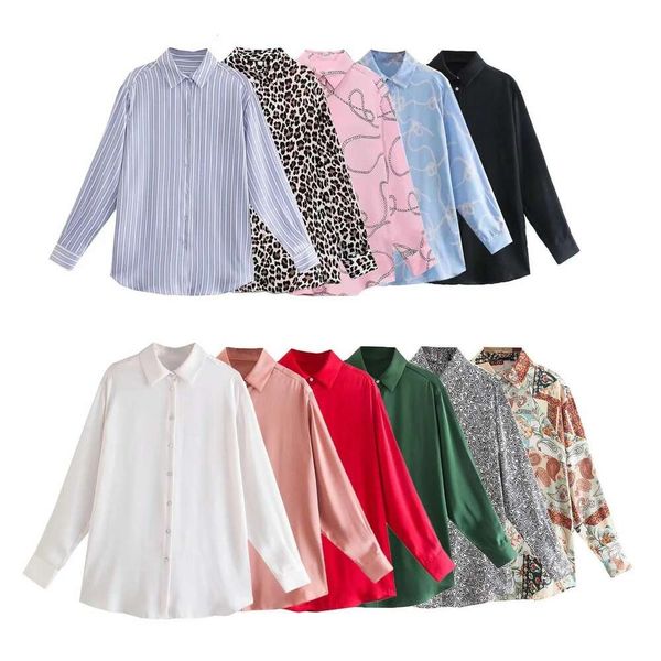 womens autumn clothes multicolored colorful blouses silk stain t shirt female, White
womens autumn clothes multicolored colorful blouses silk stain t shirt female, White