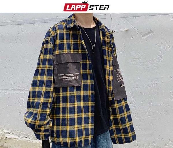 men streetwear harajuku plaid shirts pockets 2019 hip hop men shirt long sleeve couple black button up oversized shirt4490356, White;black
men streetwear harajuku plaid shirts pockets 2019 hip hop men shirt long sleeve couple black button up oversized shirt4490356, White;black