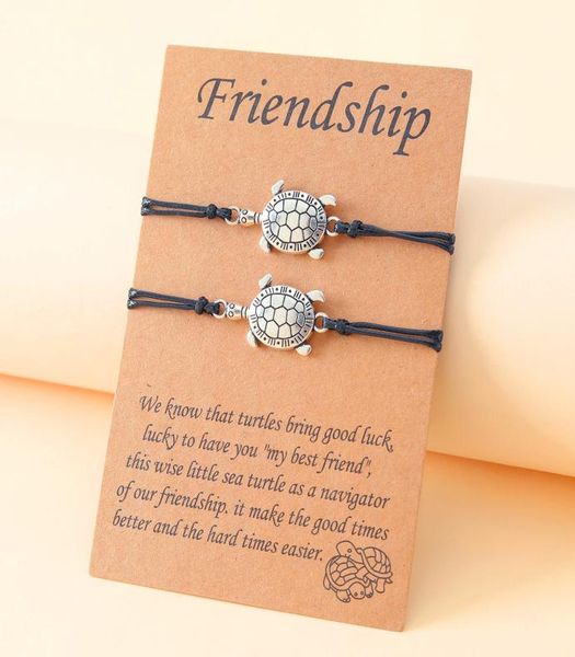 fashion personality small turtle alloy handmade friendship card hand women bracelet adjustable bangle 2pcsset8984148, Golden;silver
fashion personality small turtle alloy handmade friendship card hand women bracelet adjustable bangle 2pcsset8984148, Golden;silver