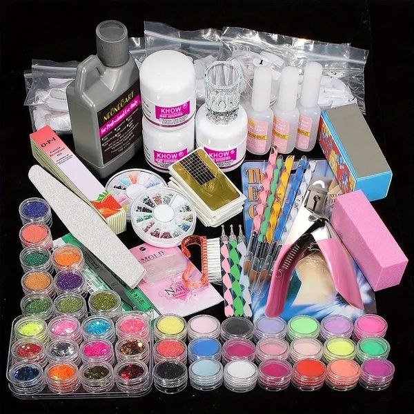 diy acrylic nail art kit with powder, glitter, tips, brush - perfect for nail extensions and manicure decoration
diy acrylic nail art kit with powder, glitter, tips, brush - perfect for nail extensions and manicure decoration