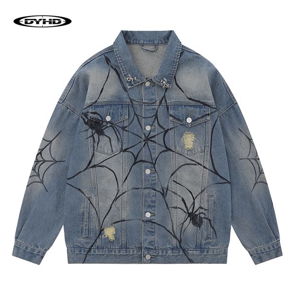 mens jackets winter fashion loose outwear spider web embroidery jacket casual denim harajuku streetwear coats 230810, Black;brown
mens jackets winter fashion loose outwear spider web embroidery jacket casual denim harajuku streetwear coats 230810, Black;brown