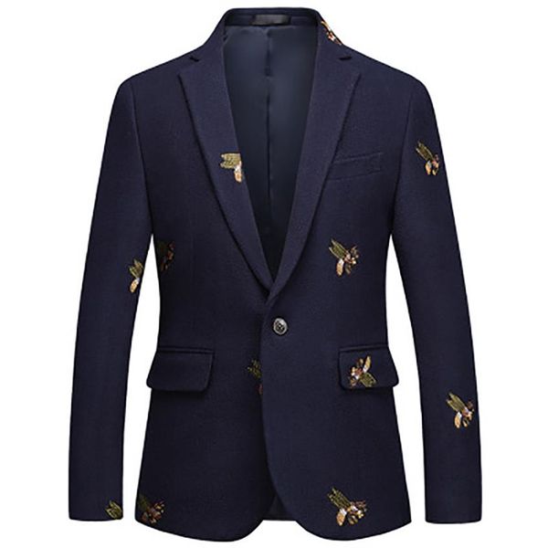 bees blazer men fashion wedding prom blazers single button for male stylish suit jacket269y, White;black
bees blazer men fashion wedding prom blazers single button for male stylish suit jacket269y, White;black
