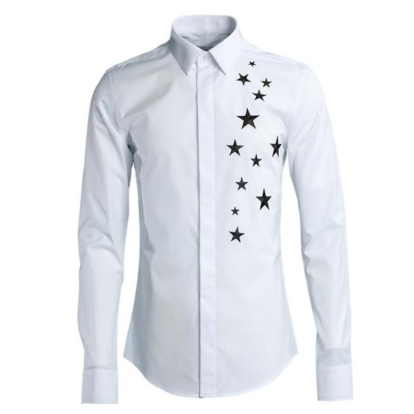 casual shirt men brand quality fashion solid five star design mens clothes slim camisa masculina plus size dress shirts male2676, White;black
casual shirt men brand quality fashion solid five star design mens clothes slim camisa masculina plus size dress shirts male2676, White;black