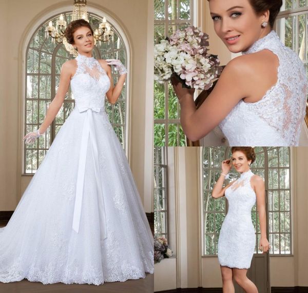 2016 elegant a line high neck wedding dress detachable skirt wedding dresses sweep train beach bridal gowns vestido de noiva7063888, White
2016 elegant a line high neck wedding dress detachable skirt wedding dresses sweep train beach bridal gowns vestido de noiva7063888, White