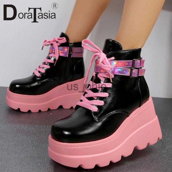 boots brand new ladies goth platform ankle boots fashion mixed colors wedges high heels women's boots street cosplay woman shoes j23081, Black
boots brand new ladies goth platform ankle boots fashion mixed colors wedges high heels women's boots street cosplay woman shoes j23081, Black