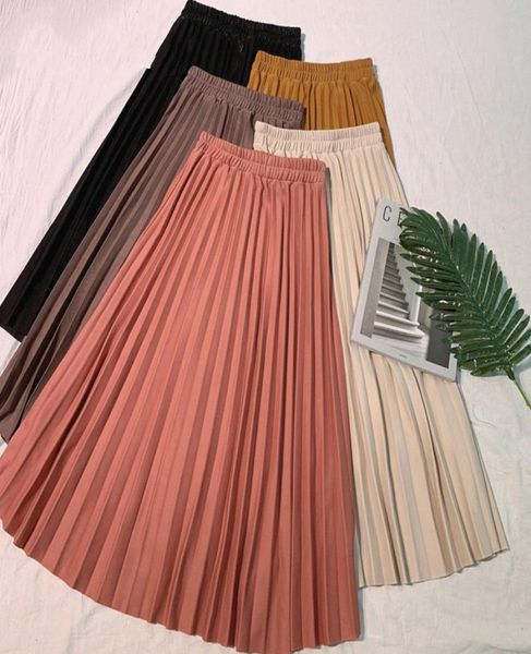 designer elegant solid midi pleated skirt women spring ladies korean red black high waist aline school long skirt female6330910
designer elegant solid midi pleated skirt women spring ladies korean red black high waist aline school long skirt female6330910