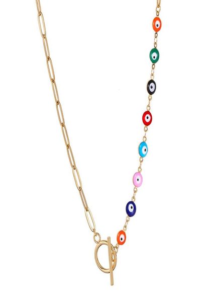chains 2021 vintage colorful eye paperclip chain necklace women simple toggle clasp mix for jewelry gift2274757, Silver
chains 2021 vintage colorful eye paperclip chain necklace women simple toggle clasp mix for jewelry gift2274757, Silver