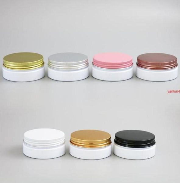 24 x 50g empty white cosmetic cream containers jars 50cc 50ml for cosmetics packaging plastic bottles with metal lids by5051509
24 x 50g empty white cosmetic cream containers jars 50cc 50ml for cosmetics packaging plastic bottles with metal lids by5051509