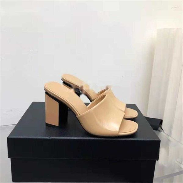 slippers summer women candy color chunky heel sandals lady slides beach square toe patent leather shoes, Black
slippers summer women candy color chunky heel sandals lady slides beach square toe patent leather shoes, Black