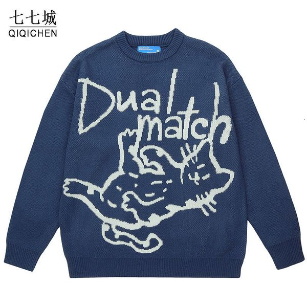 mens sweaters cat graphic knitted sweater men women autumn harajuku oversize spandex pullover hip hop streetwear y2k male jumper 230811, White;black
mens sweaters cat graphic knitted sweater men women autumn harajuku oversize spandex pullover hip hop streetwear y2k male jumper 230811, White;black