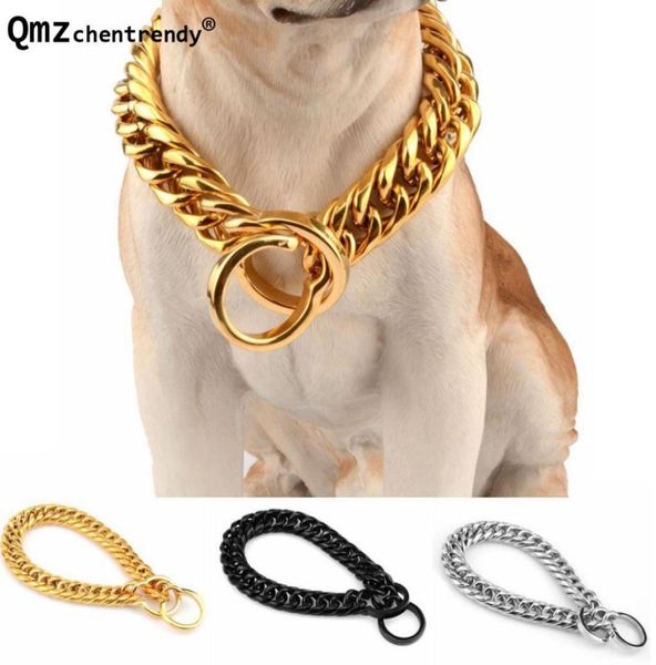 18mm metal chain gold silver black tone double curb cuban pet stainless steel dog chain collar pet pitbull necklaces3033554
18mm metal chain gold silver black tone double curb cuban pet stainless steel dog chain collar pet pitbull necklaces3033554