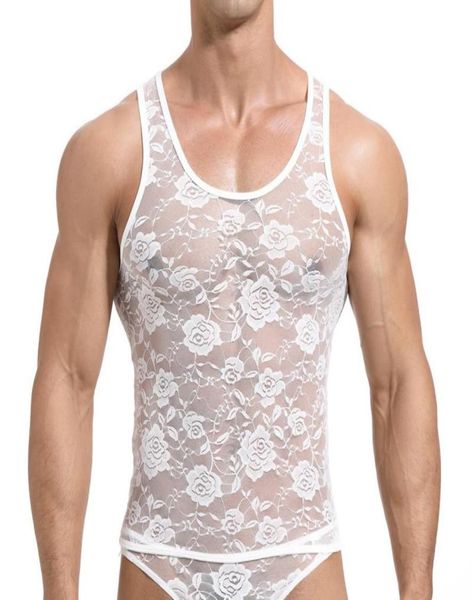 lace mens tank transparent mesh singlet underwear gay exotic home lounge sleep wear undershirt summer vest7678857, White;black
lace mens tank transparent mesh singlet underwear gay exotic home lounge sleep wear undershirt summer vest7678857, White;black