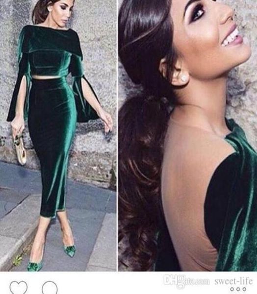 2019 fashion two pieces robe dubai vintage green velvet evening party dress short formal gowns tealength arabic cocktail dresses 7521915, Black
2019 fashion two pieces robe dubai vintage green velvet evening party dress short formal gowns tealength arabic cocktail dresses 7521915, Black