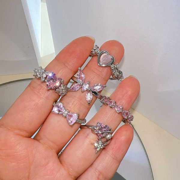 pink crystal heart bowknot rings for women girls y2k kpop sweet cool open finger party fashion jewelry gifts 2023 new, Silver
pink crystal heart bowknot rings for women girls y2k kpop sweet cool open finger party fashion jewelry gifts 2023 new, Silver