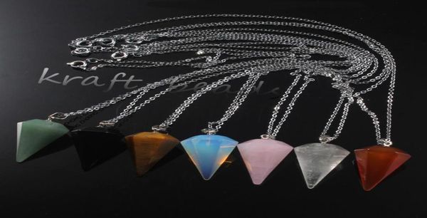 whole 10pcs silver plated chain natural rock crystal rose quartz agate stone hexagon pyramid healing hypnosis pendulum pendant3674731
whole 10pcs silver plated chain natural rock crystal rose quartz agate stone hexagon pyramid healing hypnosis pendulum pendant3674731