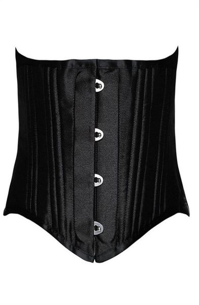 24 double flat boned short torso steel boned waist trainer body shaper satin underbust corset women slimming belt black white xs31167393
24 double flat boned short torso steel boned waist trainer body shaper satin underbust corset women slimming belt black white xs31167393