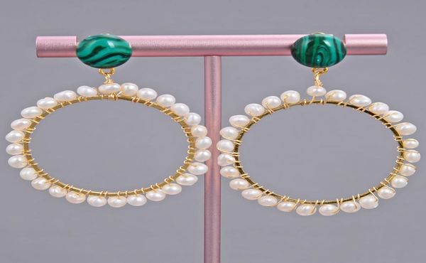 guaiguai jewelry green malachite gold color big circle hoop stud earrings handmade for women real gems stone lady fashion jewellry4888124, Silver
guaiguai jewelry green malachite gold color big circle hoop stud earrings handmade for women real gems stone lady fashion jewellry4888124, Silver