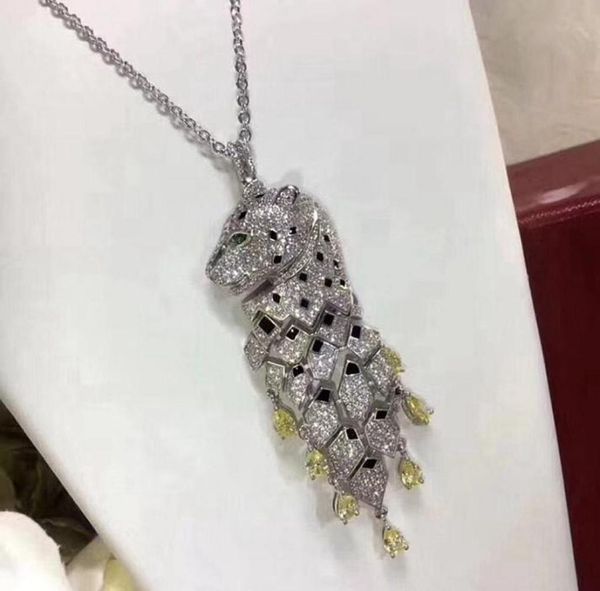 bjl luxury leopard zircon tassel copper collar necklace animal tiger panther tassel long charm wedding bridal elegant gift y12202677060, Silver
bjl luxury leopard zircon tassel copper collar necklace animal tiger panther tassel long charm wedding bridal elegant gift y12202677060, Silver