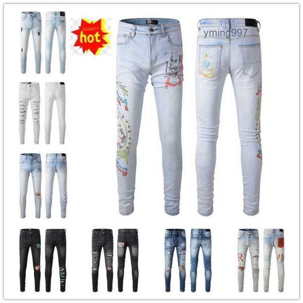man 2023 new arrivals amirly mens luxury clothing designer denim jeans holes pants trousers jean coolguy biker y5s1, Blue
man 2023 new arrivals amirly mens luxury clothing designer denim jeans holes pants trousers jean coolguy biker y5s1, Blue