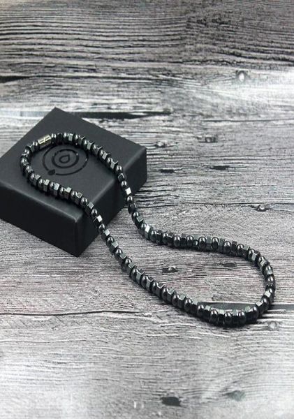 new black vintage magnetic hematite beaded energy healing therapy healthy necklace for men and women hn0226451479, Golden;silver
new black vintage magnetic hematite beaded energy healing therapy healthy necklace for men and women hn0226451479, Golden;silver
