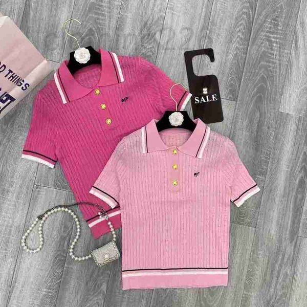 women's knits & tees designer arc de triomphe 2023 new embroidered polo neck short sleeve knitwear for women summer age reducing fashio, White
women's knits & tees designer arc de triomphe 2023 new embroidered polo neck short sleeve knitwear for women summer age reducing fashio, White