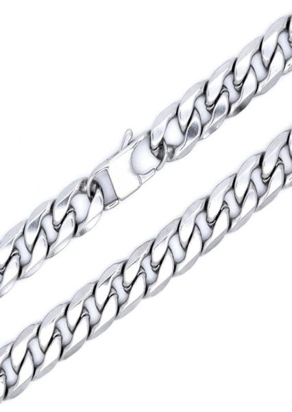 100 stainless steel necklace masculine curb chain cyberpunk jewelry 6mm width 1836 inches 45cm90cm8959381, Silver
100 stainless steel necklace masculine curb chain cyberpunk jewelry 6mm width 1836 inches 45cm90cm8959381, Silver