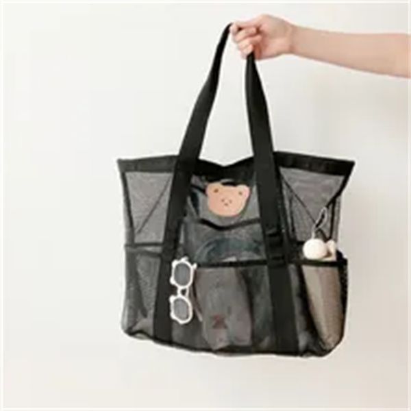 korean summer beach bag large capacity mesh mommy bag diaper nappy bag kids swimming bag women shoulder wash storage bag a4, Black
korean summer beach bag large capacity mesh mommy bag diaper nappy bag kids swimming bag women shoulder wash storage bag a4, Black