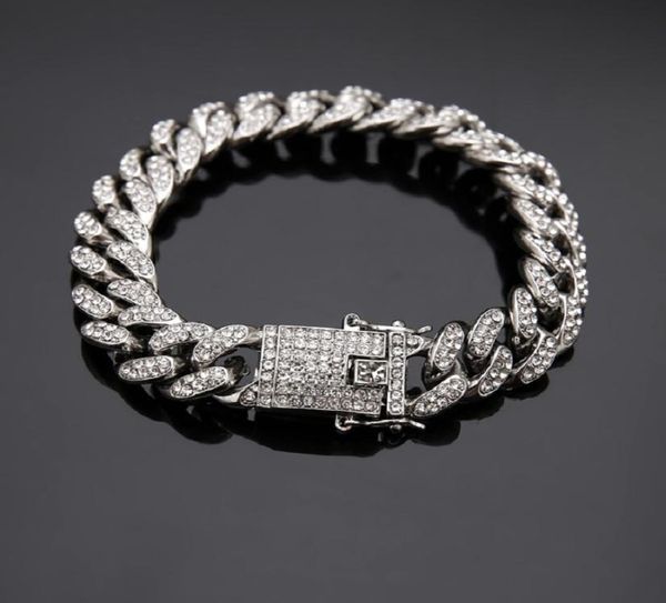 fashion mens bracelets 14k gold chains cuban link bracelet punk hip hop jewelry silver color rhinestone design men for gifts1866737, Black
fashion mens bracelets 14k gold chains cuban link bracelet punk hip hop jewelry silver color rhinestone design men for gifts1866737, Black