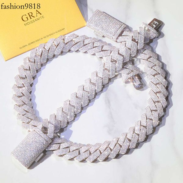 rts heavy 4rows moissanite cuban chain vvs clarity d color pass diamond tester gold plated sterling sier cuban link chain, Silver
rts heavy 4rows moissanite cuban chain vvs clarity d color pass diamond tester gold plated sterling sier cuban link chain, Silver