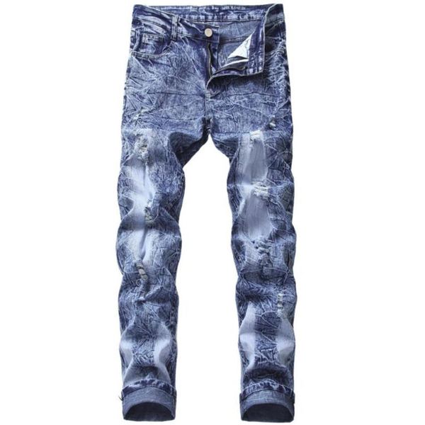 snow fashion brand wash biker jeans men's casual ripped distressed cotton denim straight long trousers stretch slim pants 30-262i, Blue
snow fashion brand wash biker jeans men's casual ripped distressed cotton denim straight long trousers stretch slim pants 30-262i, Blue
