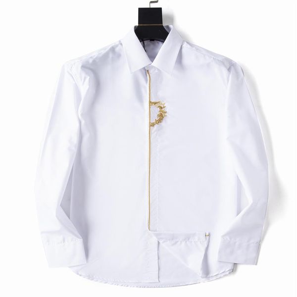 2021 designers mens dress business fashion casual shirt brands men spring slim fit shirts chemises de marque pour hommes# -3xlmen301e, White;black
2021 designers mens dress business fashion casual shirt brands men spring slim fit shirts chemises de marque pour hommes# -3xlmen301e, White;black