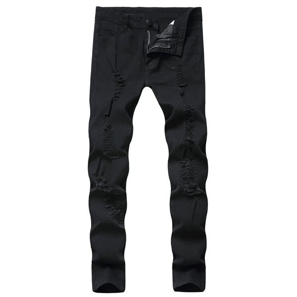 men's jeans mens black slim fashion denim pants ripped distressed pencil motorcycle198h, Blue
men's jeans mens black slim fashion denim pants ripped distressed pencil motorcycle198h, Blue